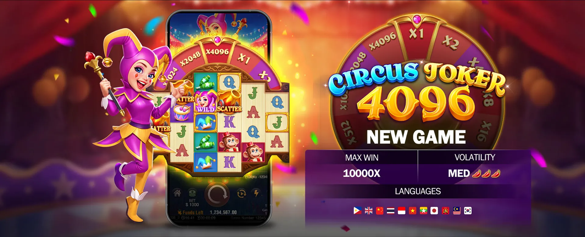 jljl3 Login Banner with vibrant casino elements